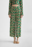 MS2414025-Green-Brown-Printed culottes