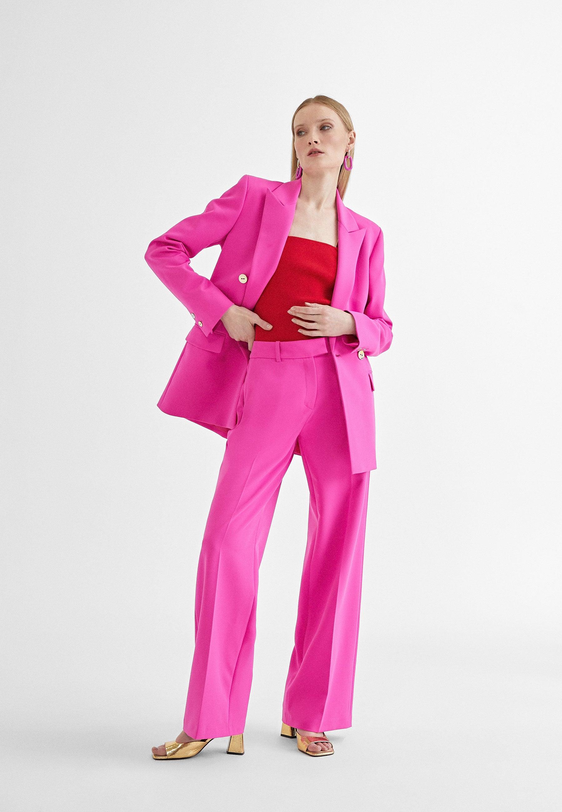 MS2414026-Fuchsia-Straight trousers