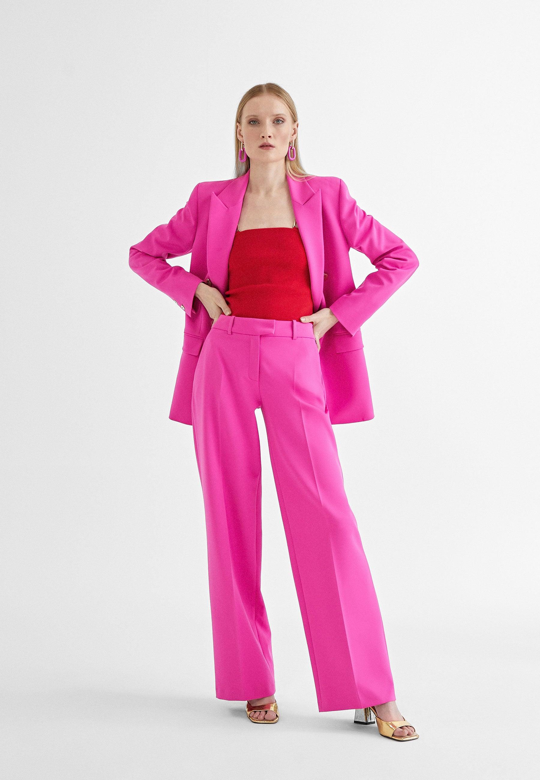 MS2414026-Fuchsia-Straight trousers