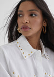 MS2415001-White-Shirt with rhinestone details