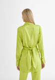 MS2415015-Lime-Knotted shirt