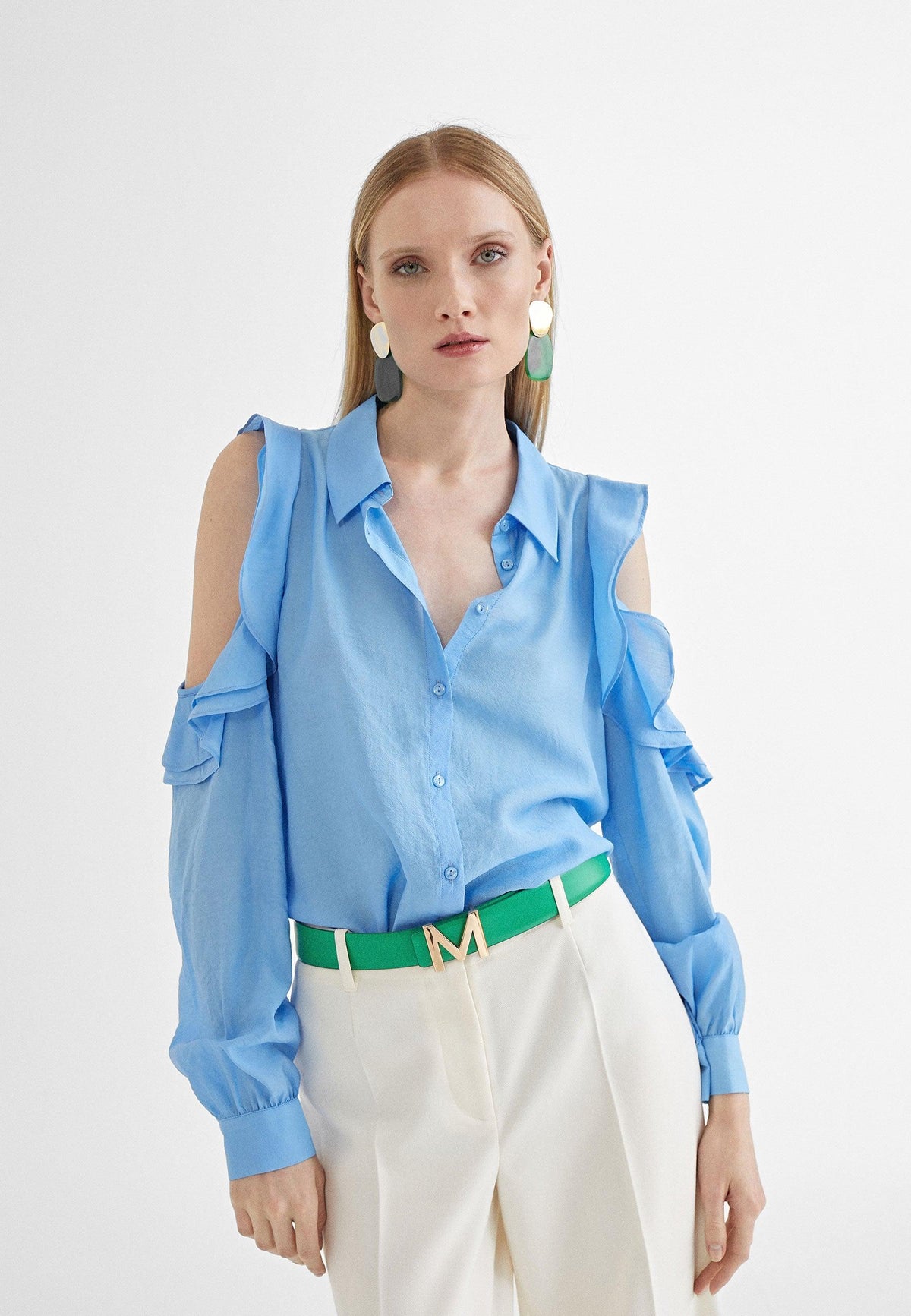 MS2415025-Electric-Blue-Off-the-shoulder blouse