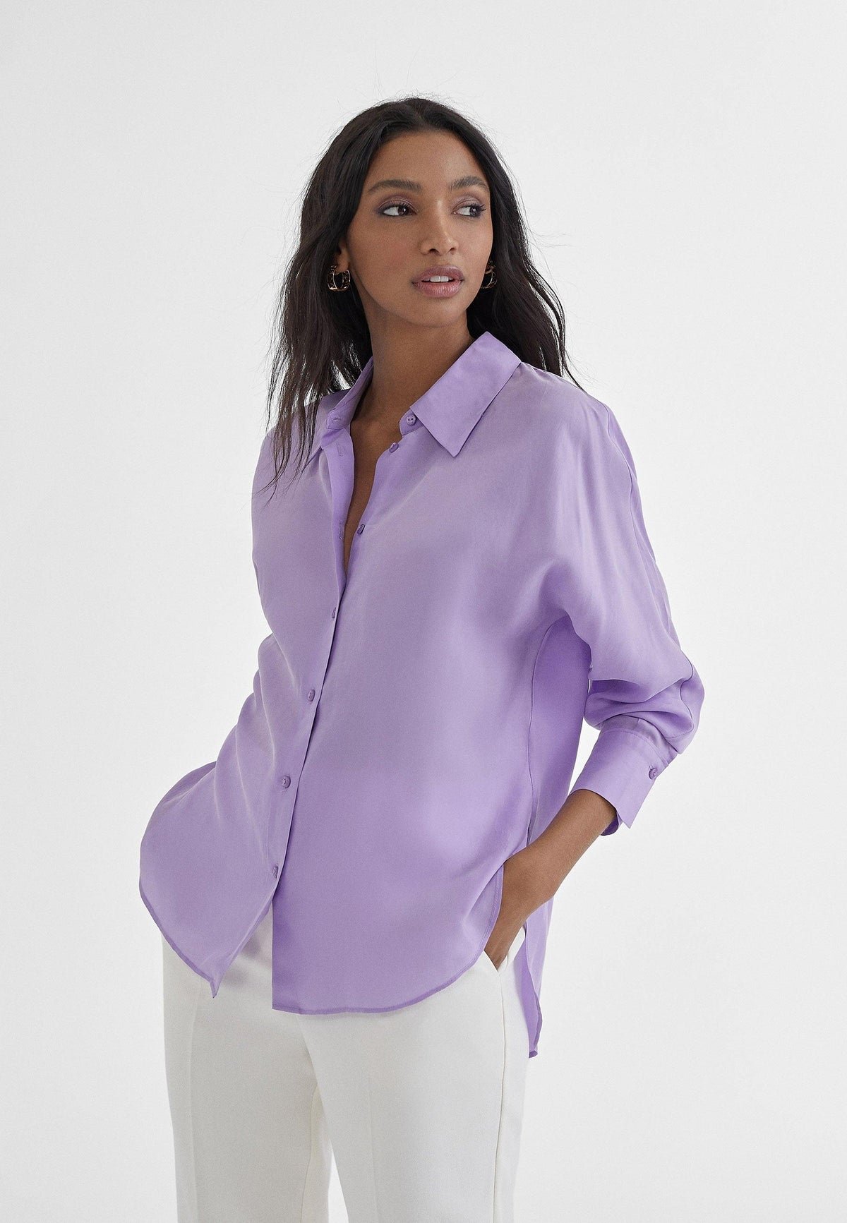 MS2415026-Lilac-Monochrome blouse