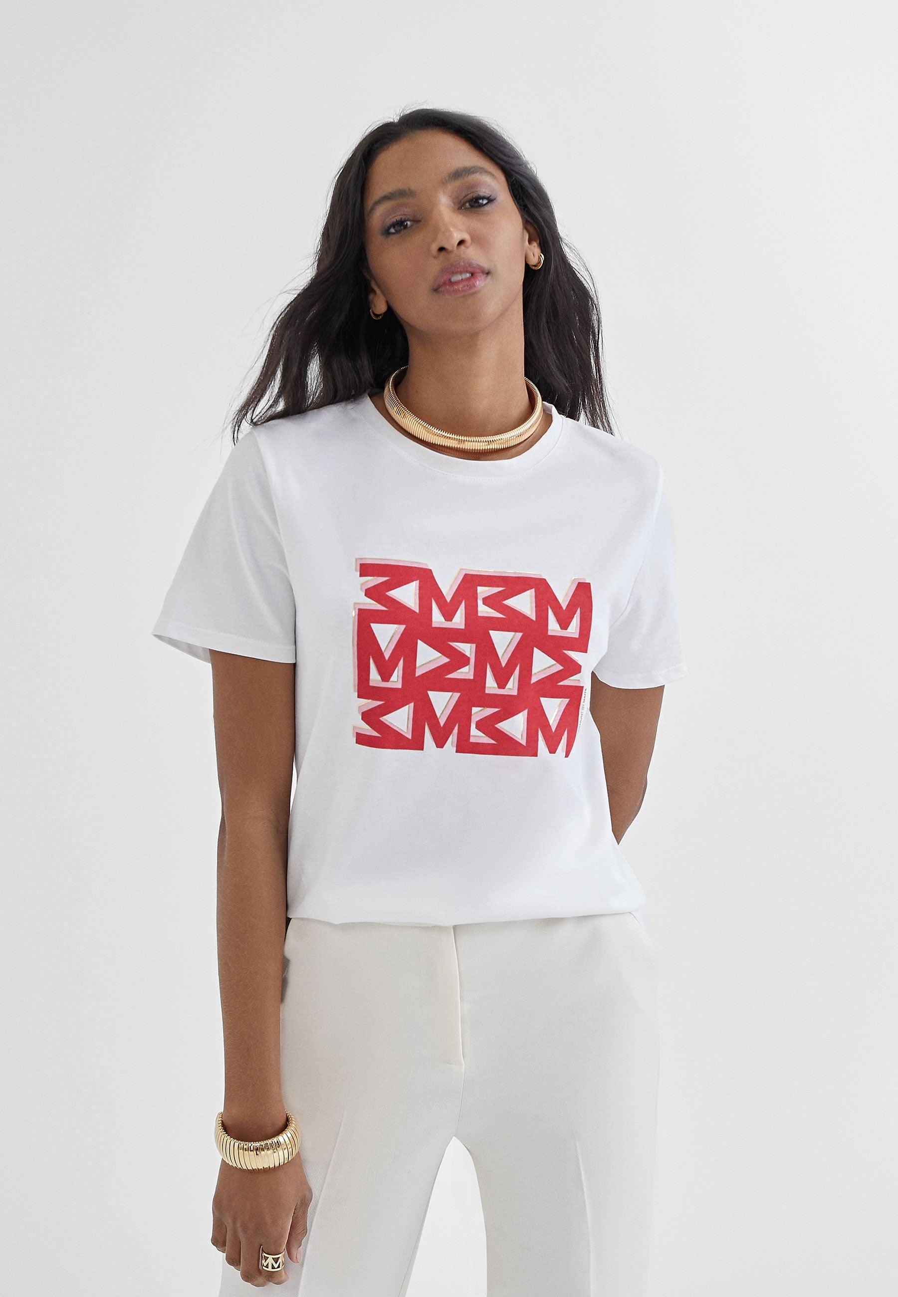 MS2415036-White-Red-M print T-shirt