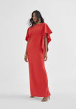 MS2416003-Red-Cape dress