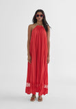 MS2416005-Red-Long halter dress