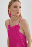 MS2416007-Fuchsia-Long pleated dress