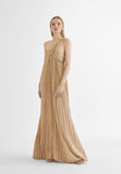 MS2416016-Gold-Long asymmetric dress