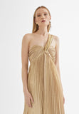 MS2416016-Gold-Long asymmetric dress